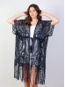 Lace Kimono W/ Embroidered Pattern